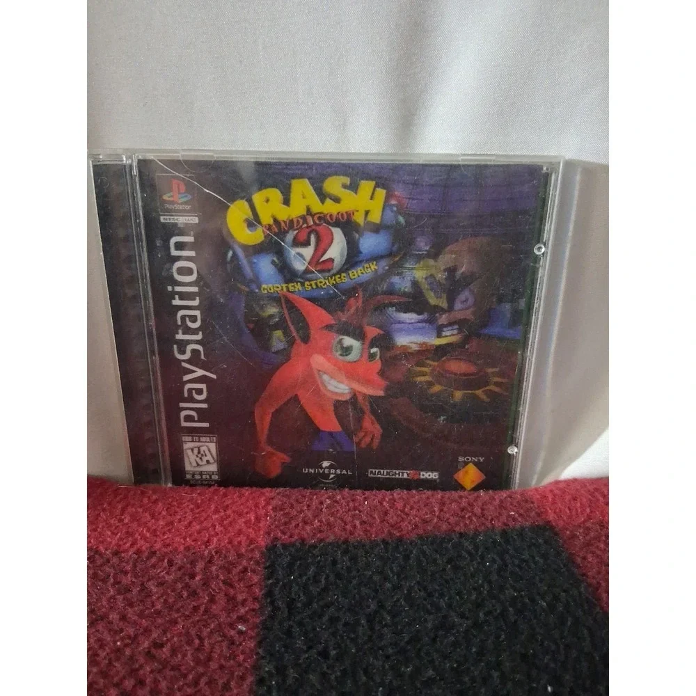Crash Bandicoot 2: Cortex Strikes Back Holo Cover (Sony PlayStation 1, 2000) PS1
